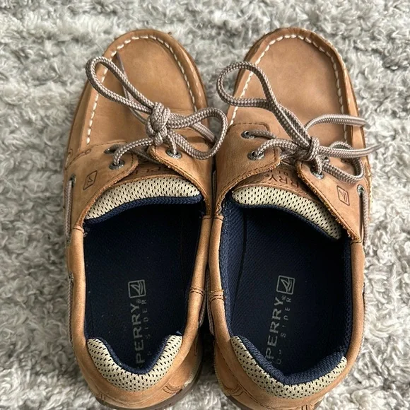 Sperry Boys Brown Boat Shoes - Picture 3 of 5